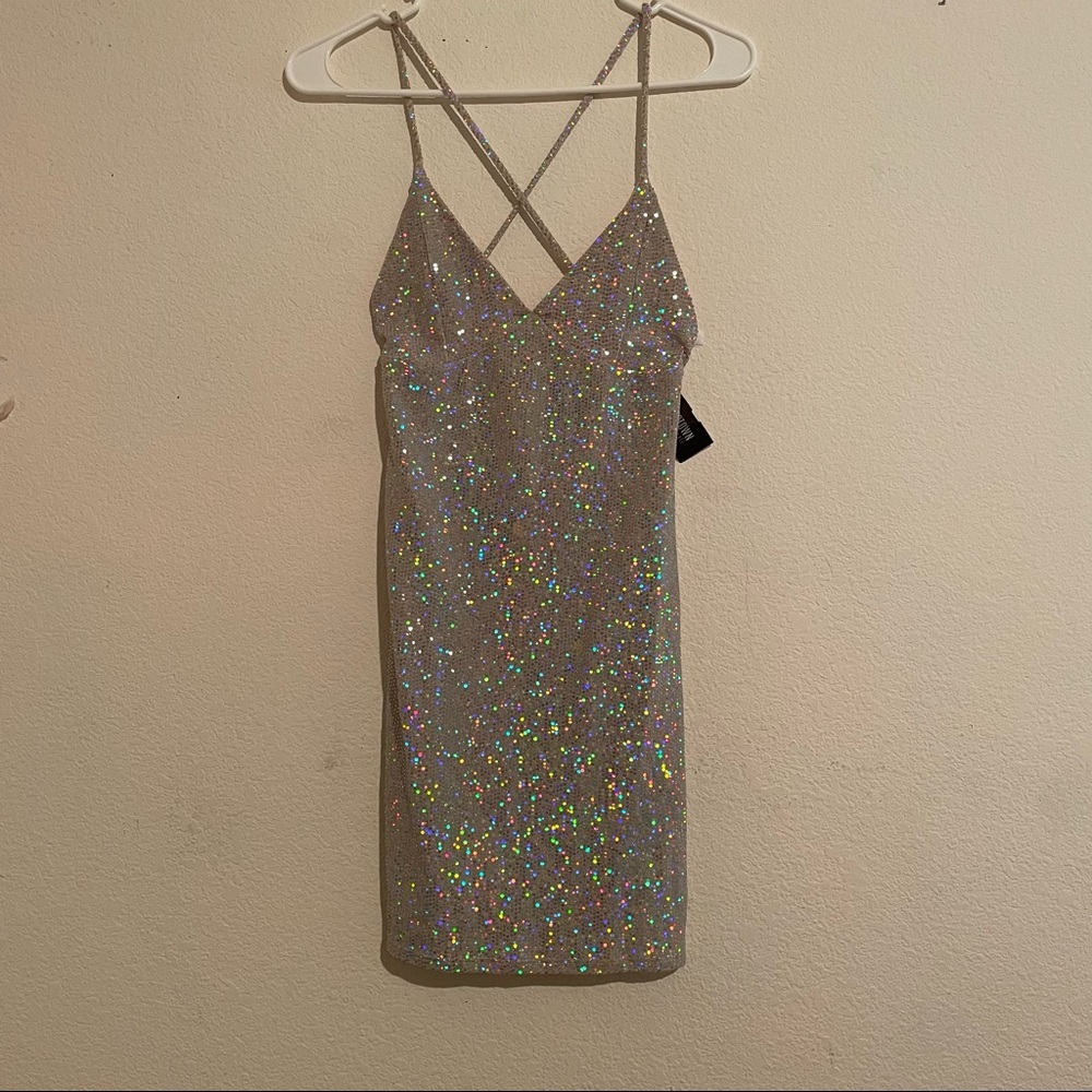 Fashion Nova Uptown Cheapskate Mini Sequin Dress